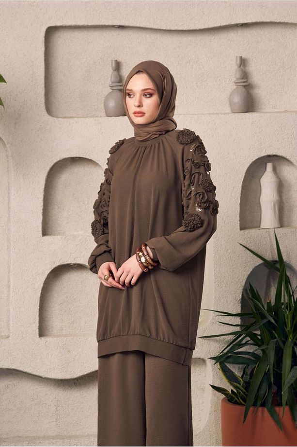 GENİŞ PAÇA PANTOLONLU TAKIM 44698 - 2