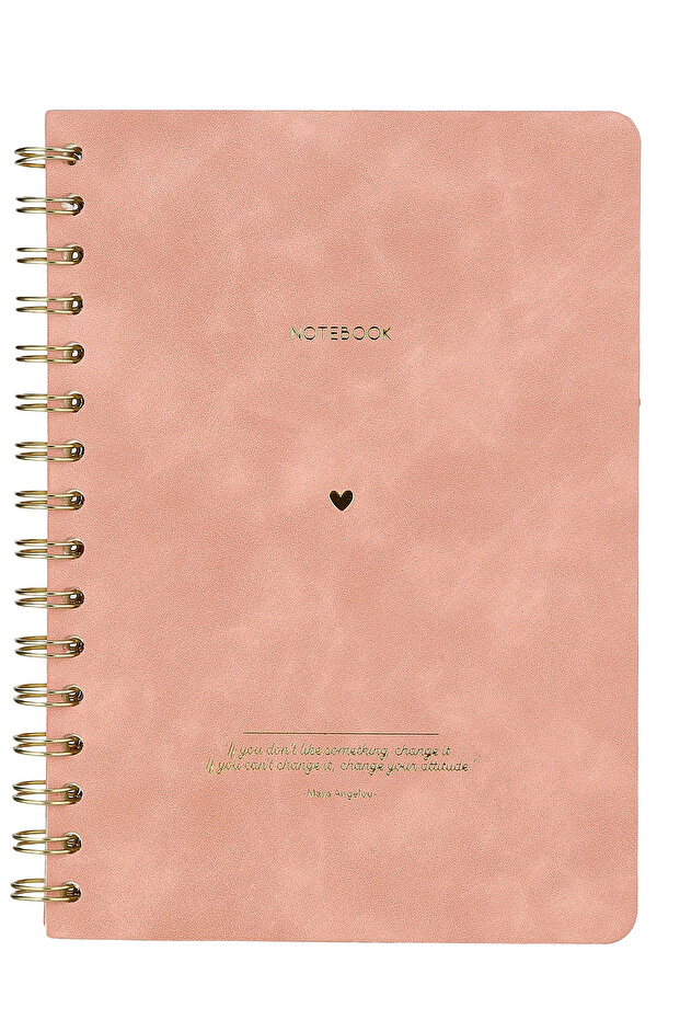 Vegan Spiral Flexible Cover Notebook A5 (14.8X21Cm) 128 Pages 100 Grams Lined