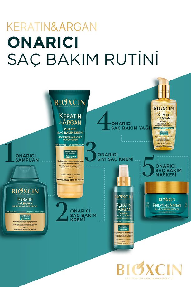 Keratin & Argan Onarıcı Şampuan 300 Ml- - 4