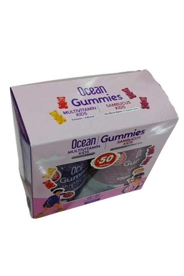 Ocean Gummies Multivitamin Kids 60 Adet Çiğnenebilir Ocean Sambucus Kids 60 Adet Jel Form - 4