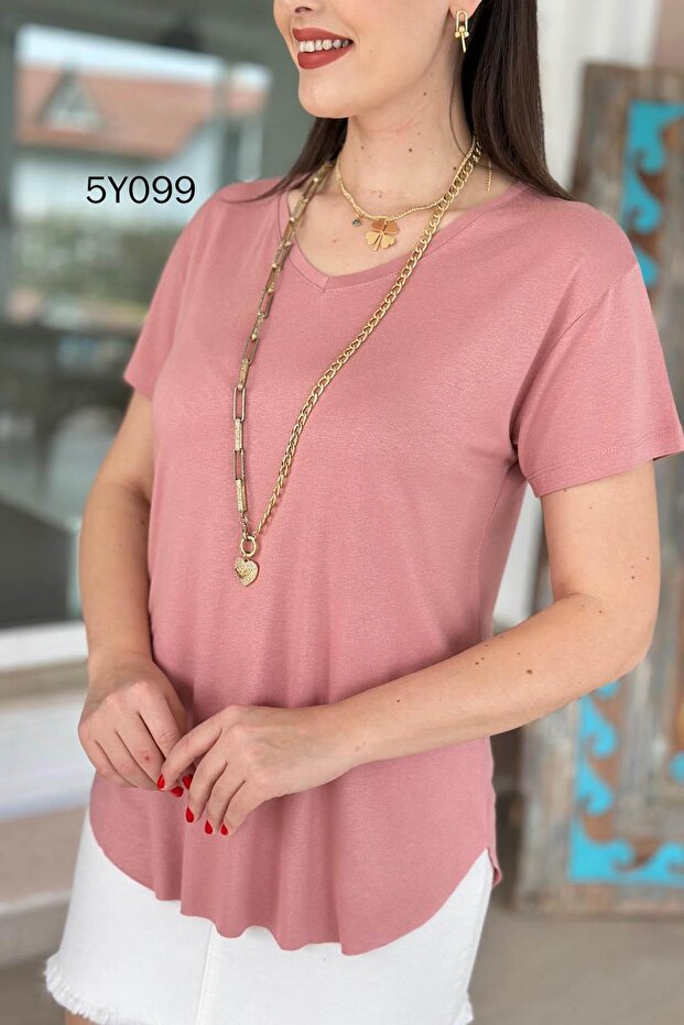 V Yaka Bambu Basic Tshirt 5y099 - 5