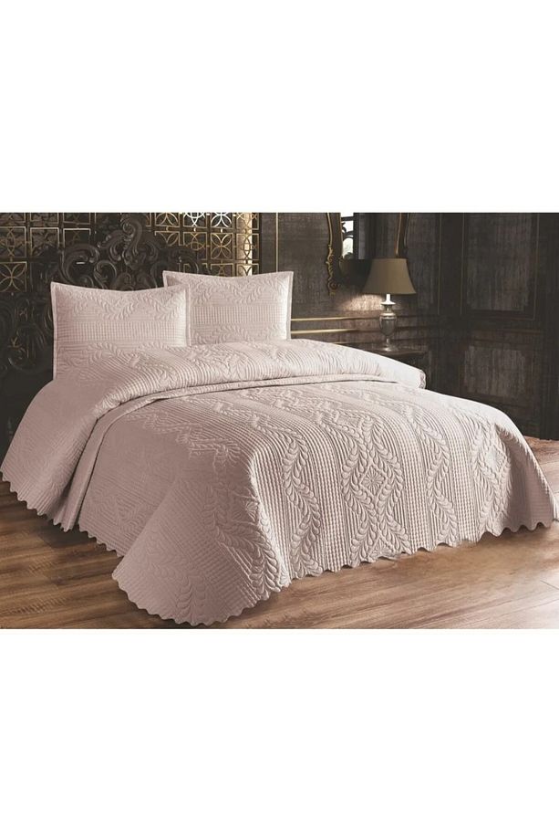 MİKRO KAPİTONELİ YATAK ÖRTÜSÜ ÇİFT KİŞİLİK TEK TARAFLI 240X260 CM YASTIKLI - 2