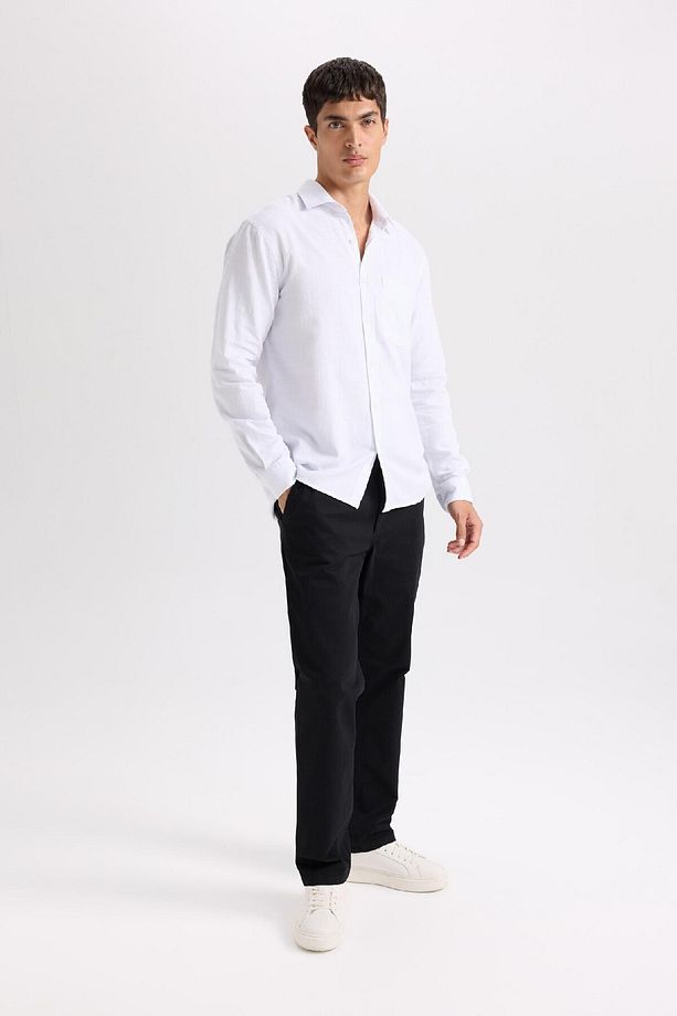Regular Fit Normal Kesim Yazlık Düz Paça Chino Kanvas Pantolon D7349ax25sp - 5
