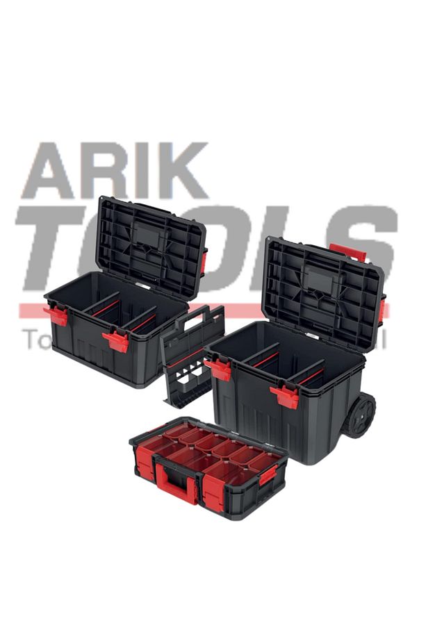 Modular Solution 3'Lü SetModüler Çözüm 3 Parçalı Tekerlekli Alet Kutusu Seti - 4
