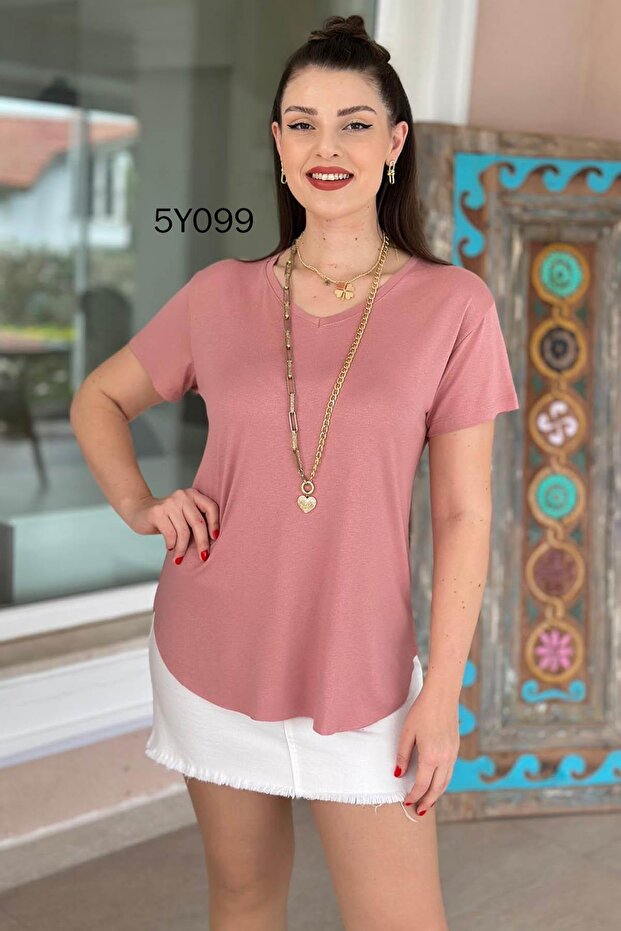 V Yaka Bambu Basic Tshirt 5y099 - 1