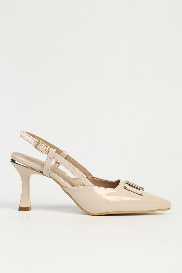 Cream Women's Heeled Shoes Pc-54707