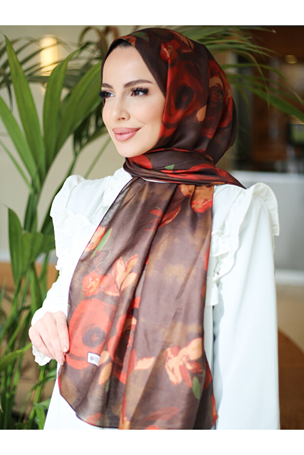 شال قطن مستورد بنمط روزا
