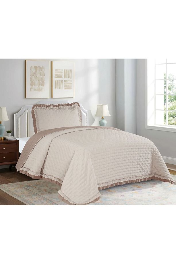 Yünteks Dainty Home Tek kişilik Yatak örtüsü Lara - 1