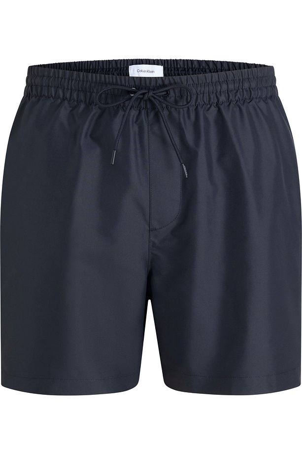 Drawstring Erkek Siyah Deniz Şortu - 1
