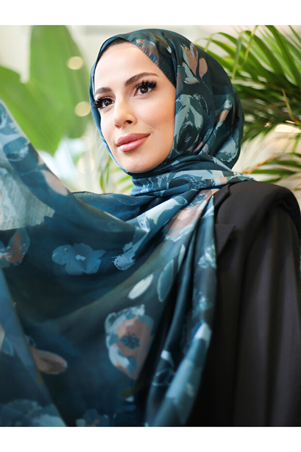 شال قطن مستورد بنمط روزا - 3