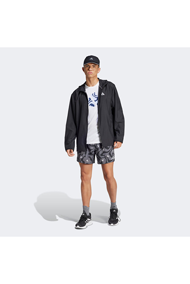 Run It Koşu Brand Love Erkek Siyah Koşu Şortu - 4