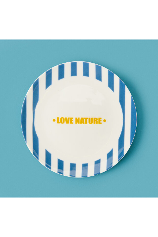 Kitchen Love Nature Tatlı Tabağı - Mavi - 19 cm - 3