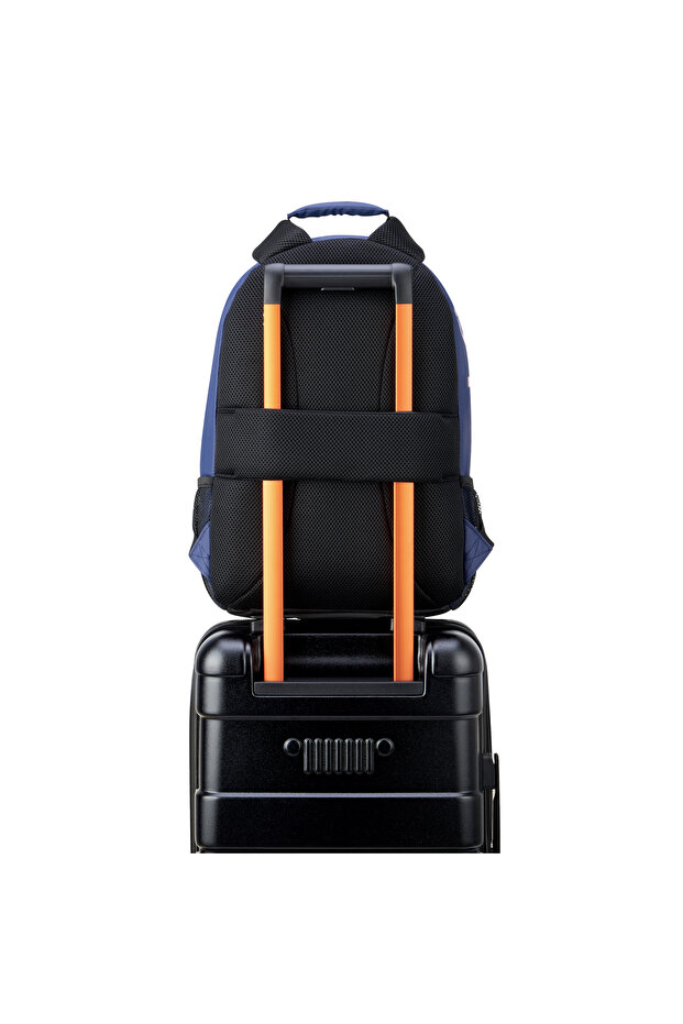 حقيبة ظهر مزدوجة المواد - أزرق داكن - 8