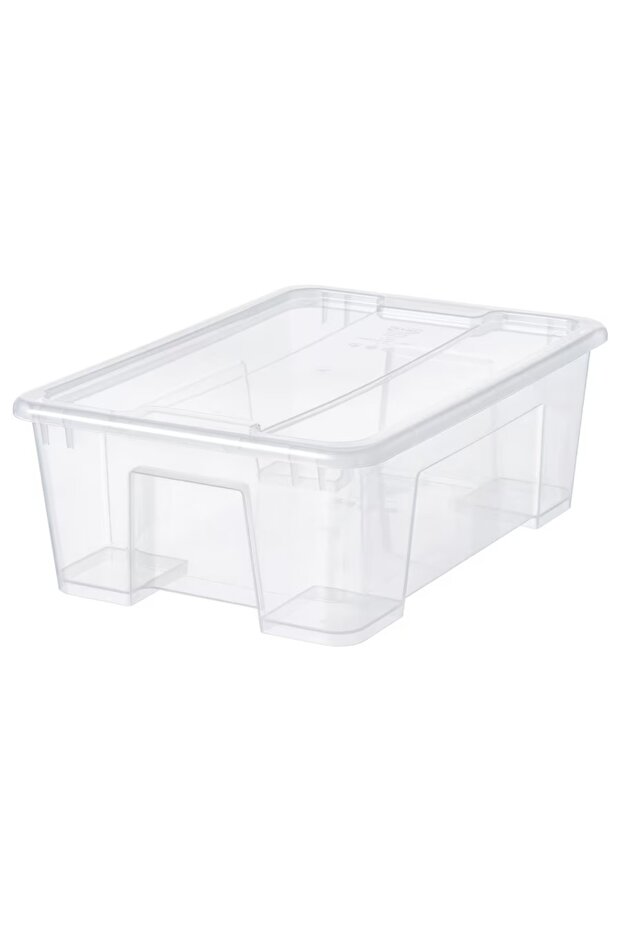 28X20X14 cm 5 Lt Transparent Storage Box with Lid
