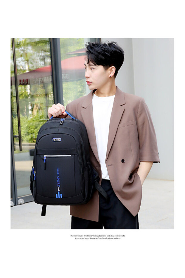 Backpack Men's Large Capacity Business Computer Backpack Schoolbag - 2
