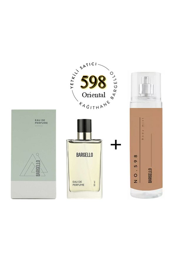 598 Unisex Parfüm Edp 50 Ml  + No: 598 Unisex Body Mist Edt 210 Ml - 1