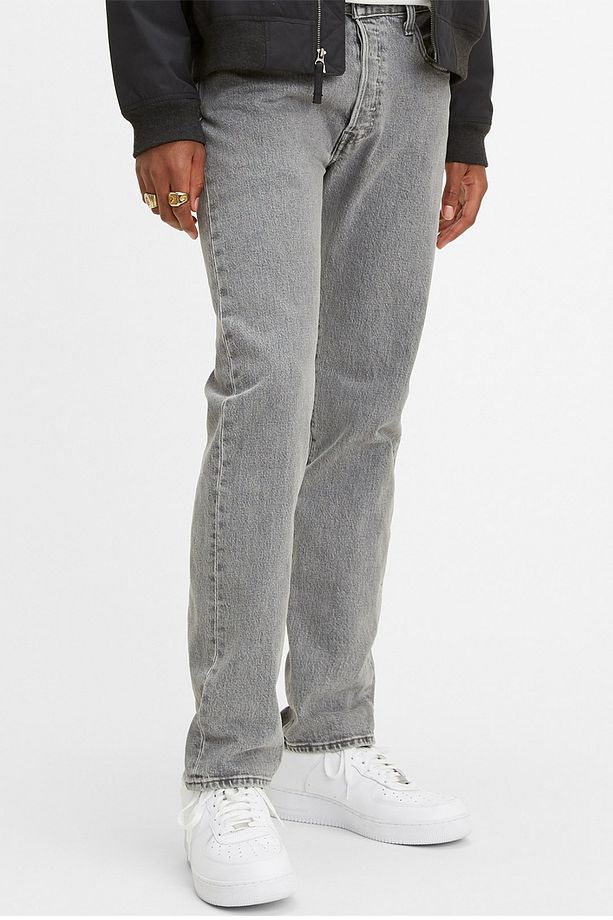 Erkek 501 Original Stretch Mid Rise Regular Fit Düz Paça Kot Pantolon - 00501-2370 - 1