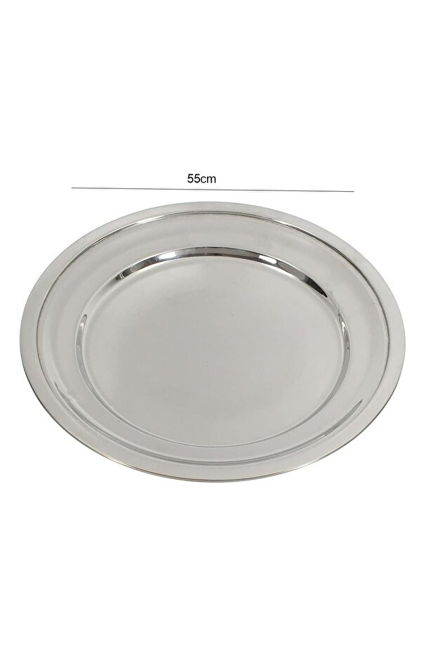 طبق تقديم ستانلس ستيل 55سم - 2
