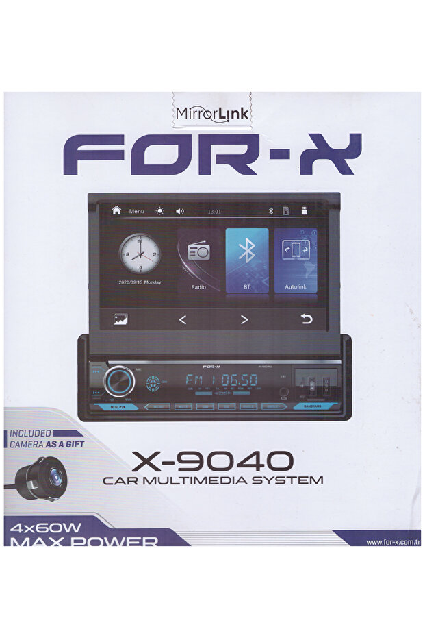 X-9040 Indash Teyp Geri Görüş Kamera Hediyeli - 3