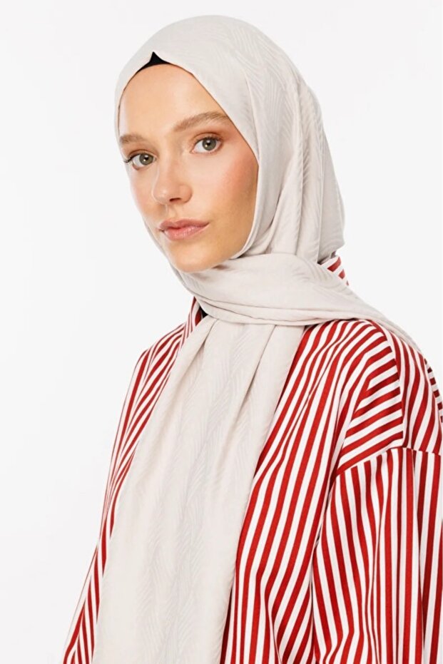 Aura Pattern Silky Jacquard Shawl