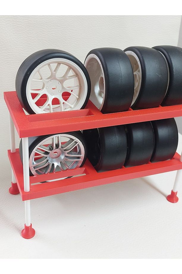 RC 1/10 Ölçekli 2 Katlı Teker Standı (Tekerler Dahil Değildir!) Rc Model Hobby - 4