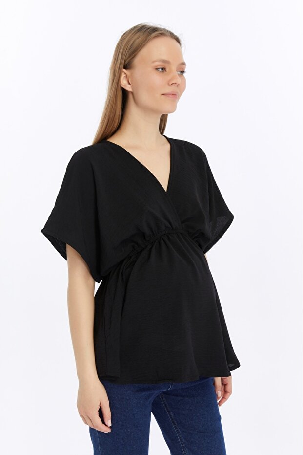 Olivia Bluz - Siyah - 1