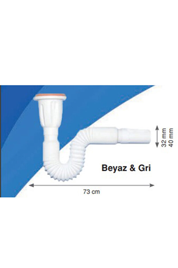 KROM KÖRÜKLÜ LAVABO SİFONU