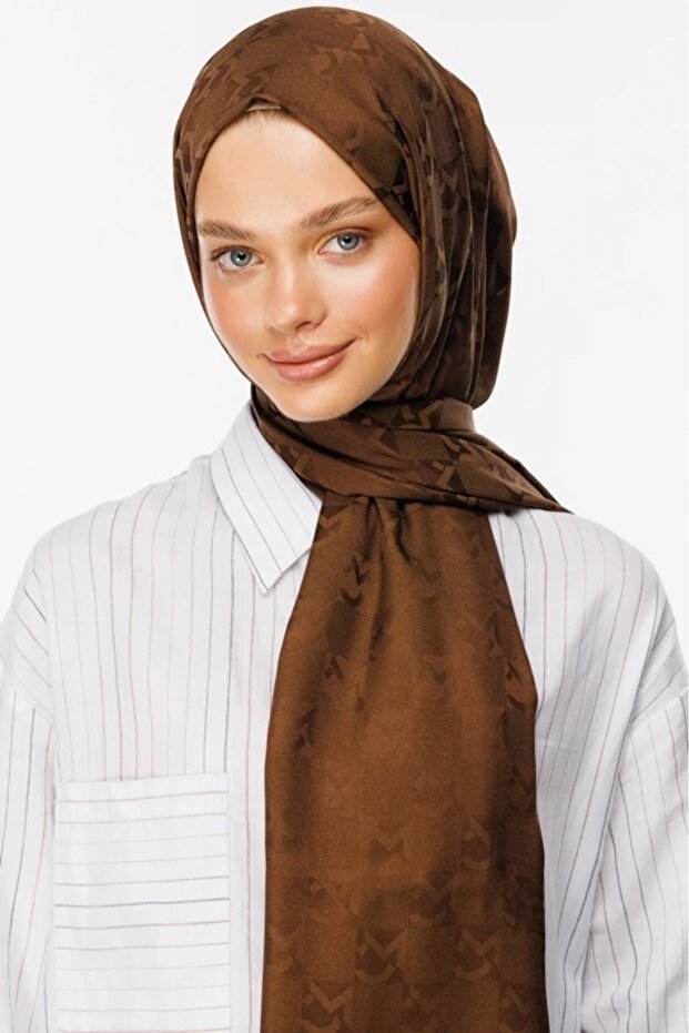 Mc Pattern Jacquard Shawl - 2