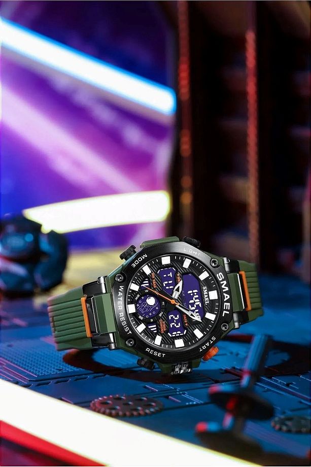 8069 Dijital Ve Analog Erkek Kol Saati - 1