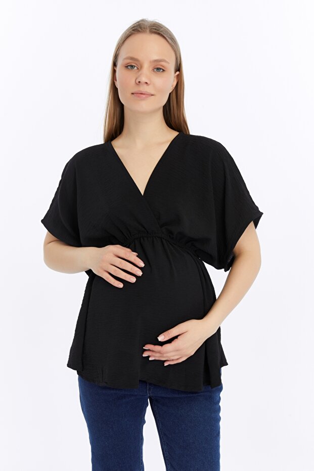 Olivia Bluz - Siyah - 4