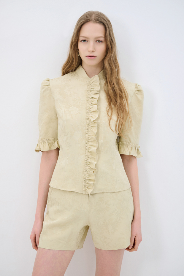 Fırfır Detaylı Gömlek - 5