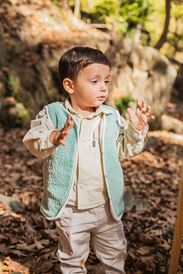 Heritage Puffy Lined Plush Baby Kids Vest - Wellsoft Vest - Ztpufyelek