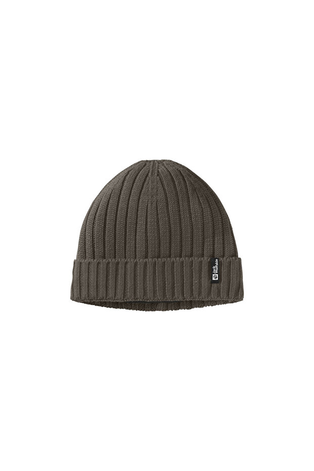 RIB KNIT BEANIE - 1