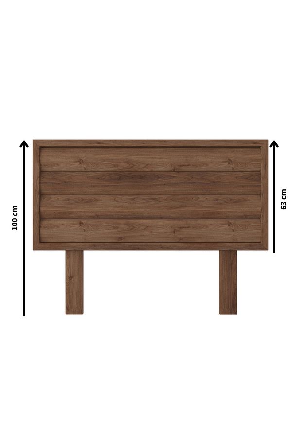 Hüma Model Ceviz Renk Ahşap Tek Başlık ( YATAY ) - 2