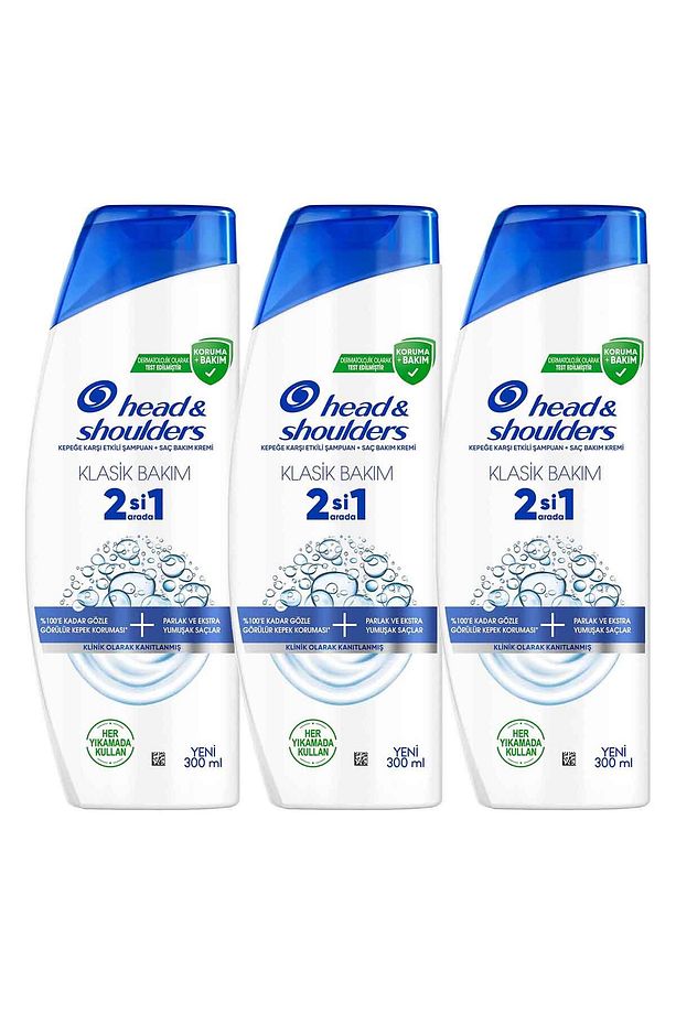 Klasik Bakım 2si1 Arada Şampuan 300 ml x3 Adet Adet - 2