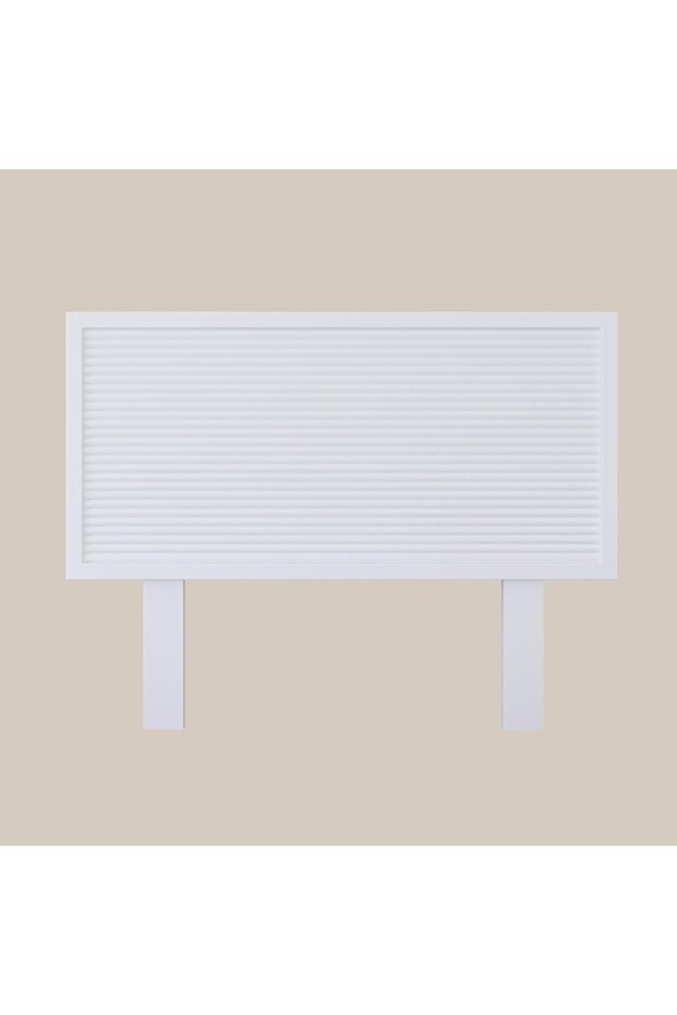 Ebruli Model Beyaz Renk Ahşap Tek Başlık ( DİKEY ) - 1