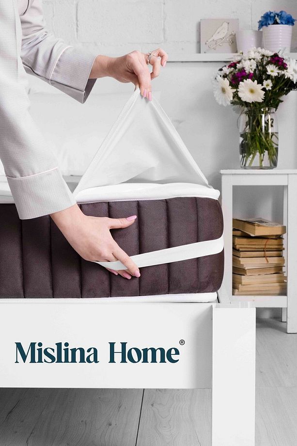 Kapitone Microfiber Köşe Lastikli Ped Sıvı Su Geçirmez Tek Kişilik Çift Kişilik Yatak Koruyucu Alez - 7