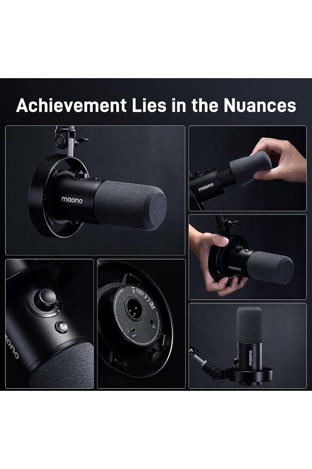 Pd300x Dinamik Mikrofon-xlr Usb Podcast Kayıt Içerik Ev Stüdyosu Seslendirme Gürültü Azaltma - 2