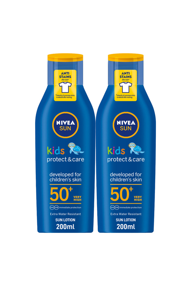 SUN Kids Protect & Play Moisturizing Sun Lotion, SPF 50+, 200ml, Pack of 2