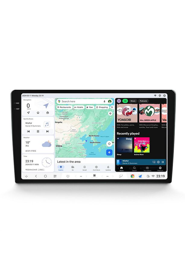 Dudu7 9.5" 2k Qled Android 13,8 128gb 360° Kameralı Universal Akıllı Araç Multimedya Ekran - 2