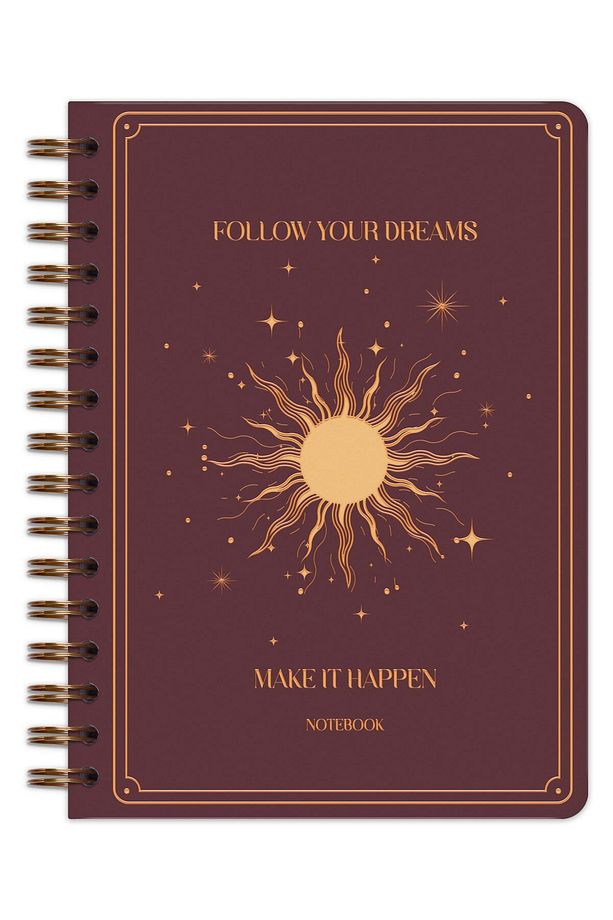 Bullet Journal Edition A5 15x21 cm Spiralli Noktalı Tarihsiz Not Defteri Güneş - 6