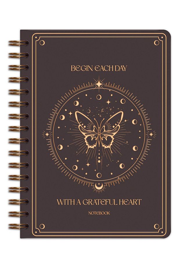 Bullet Journal Edition A5 15x21 cm Spiralli Noktalı Tarihsiz Not Defteri Kelebek - 6