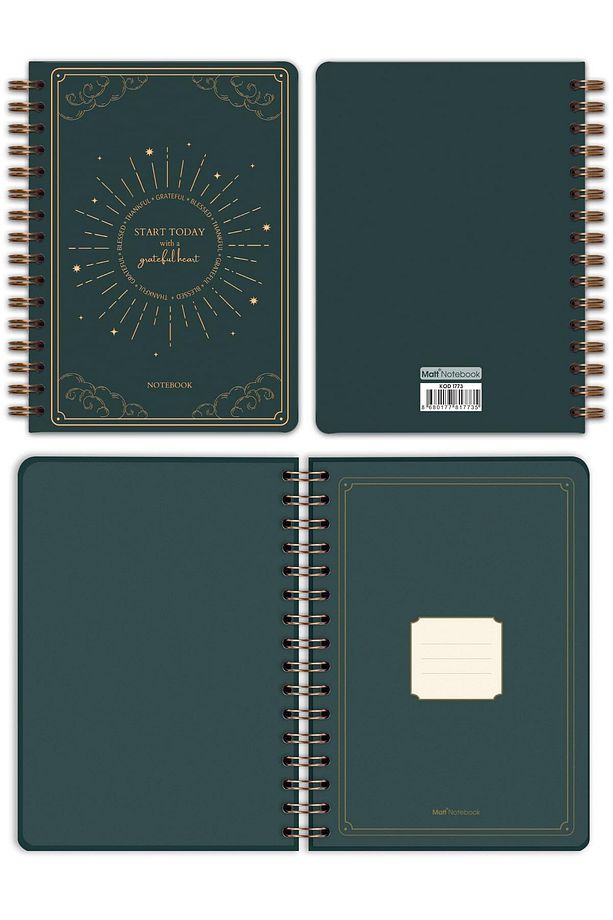 Bullet Journal Edition A5 15x21 cm Spiralli Noktalı Tarihsiz Not Defteri Güneş Bulut - 7
