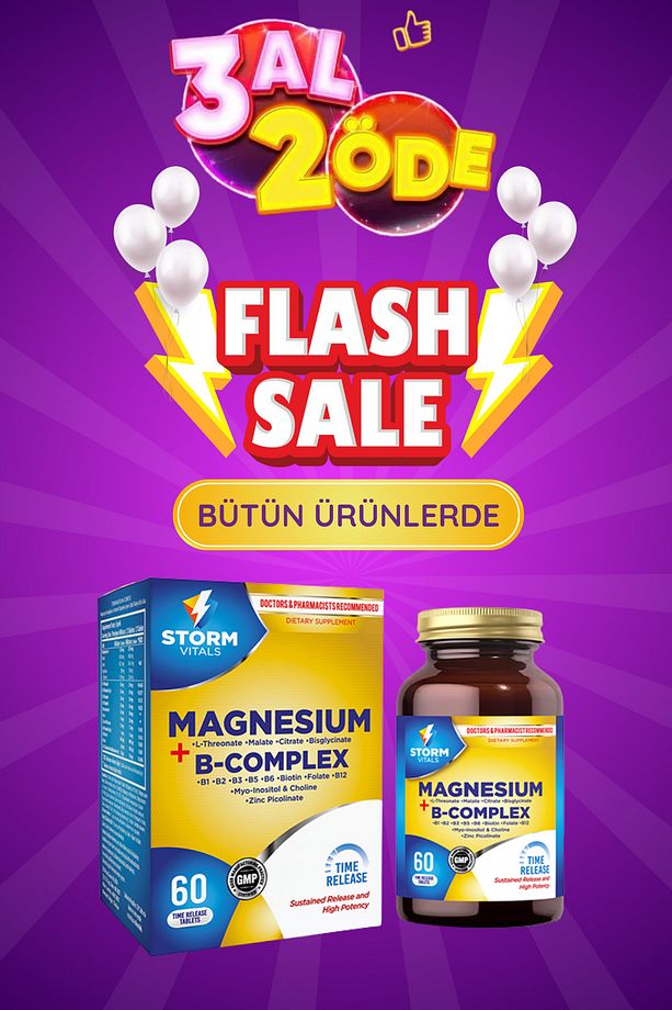 Magnezyum B-kompleks- Sağlam Kas Ve Kemikler- 60 Tablet - 1