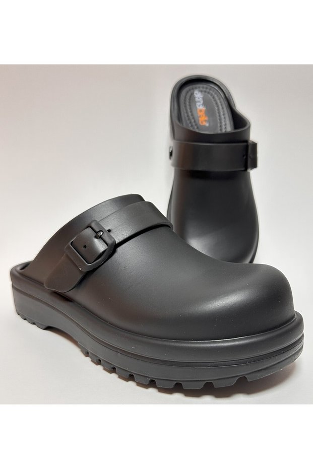 Unisex Platform Heel Closed Front Without Holes Yurt, School, Hospital, Office, Kitchen, Hairdresser, Work, Home Street Slippers