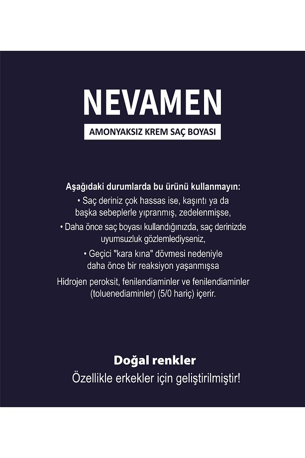 Neva Men 1/00 Natural Intense Black - Yoğun Siyah - 2