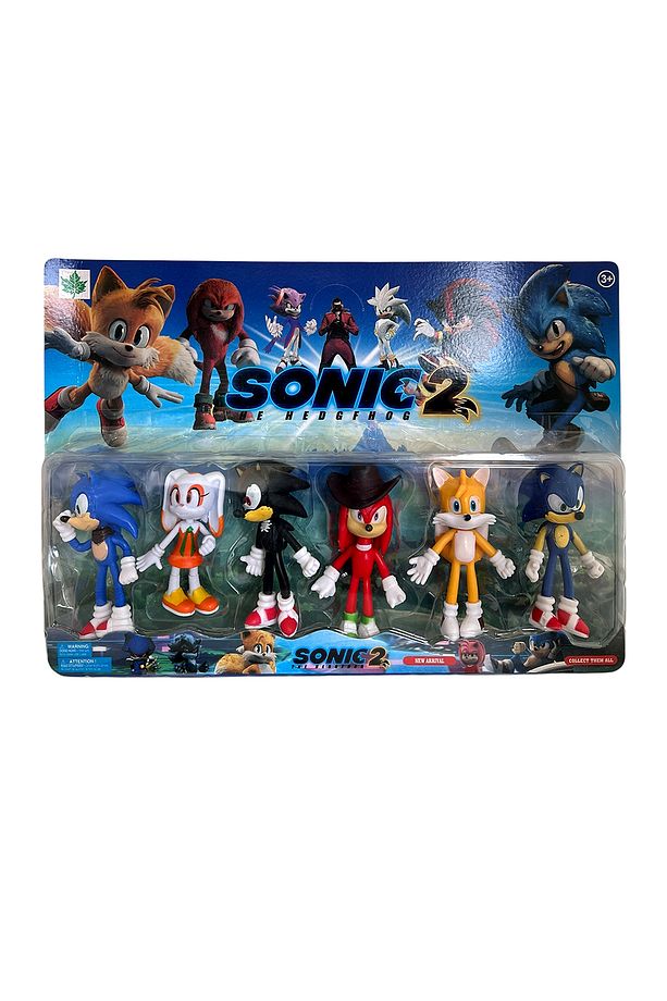 Sonic Knuckles Tails Tavşan Cream Shadow Gölge Kirpi Sonik Oyuncak Karakter Seti 11 Cm - 2