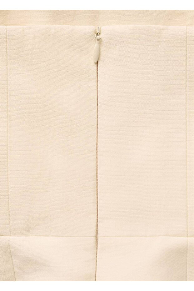 Volanlı straplez bluz - 8