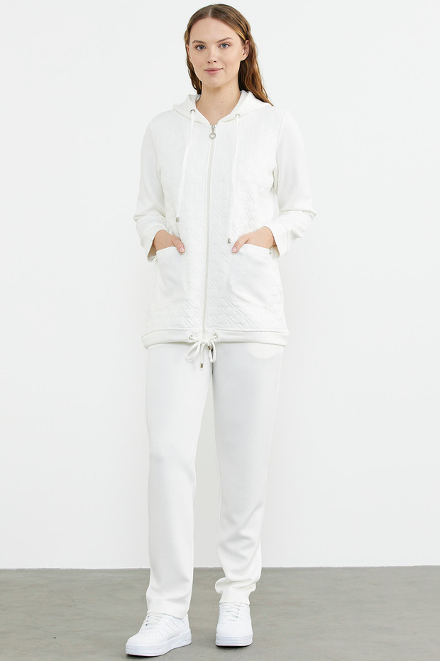 Καπιτονέ Scuba Φόρμα - Εκρού - 1