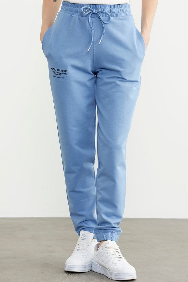 Jogger Eşofman Altı - Mavi - 4